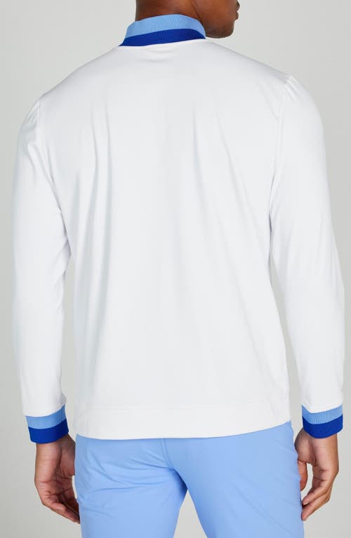 Shop Redvanly Dunham Golf Quarter Zip Pullover In Bright White