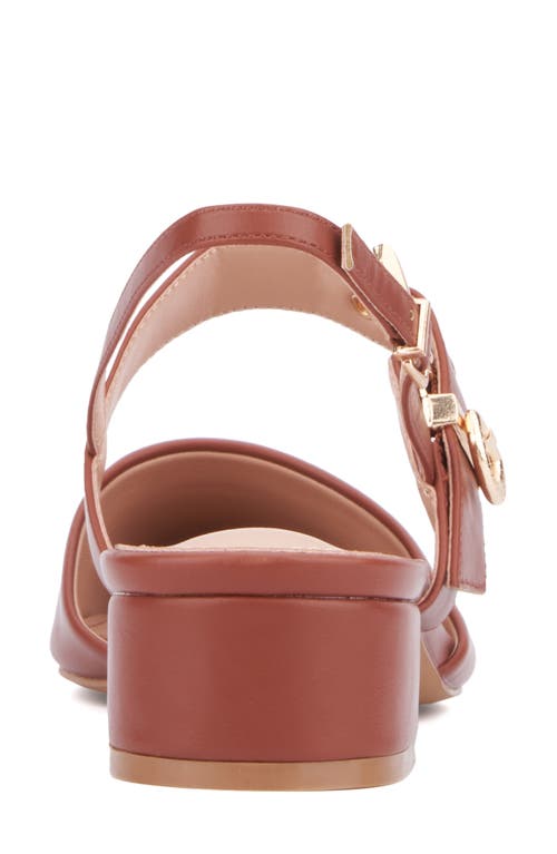 New York And Company Rea Slingback Pump In Cognac