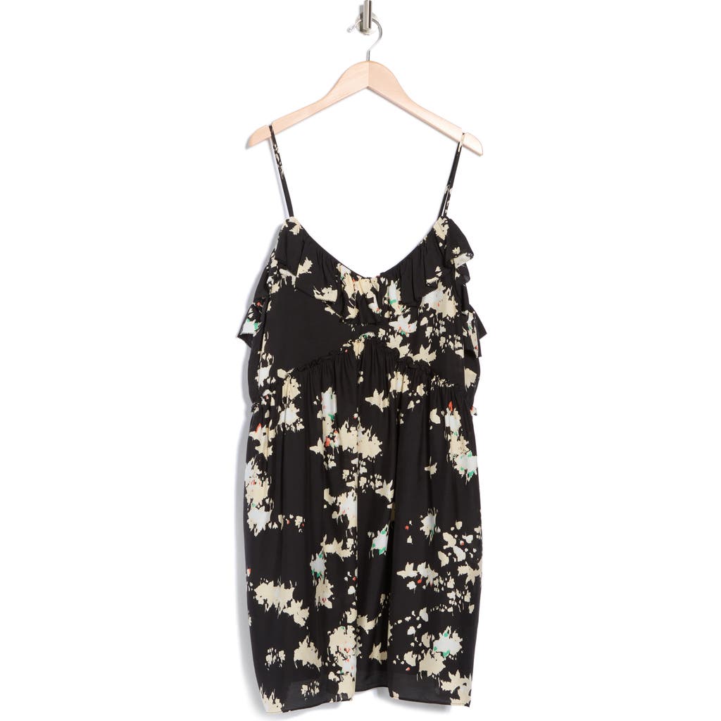 Joie Lilli Mini Dress In Black In Caviar Multi