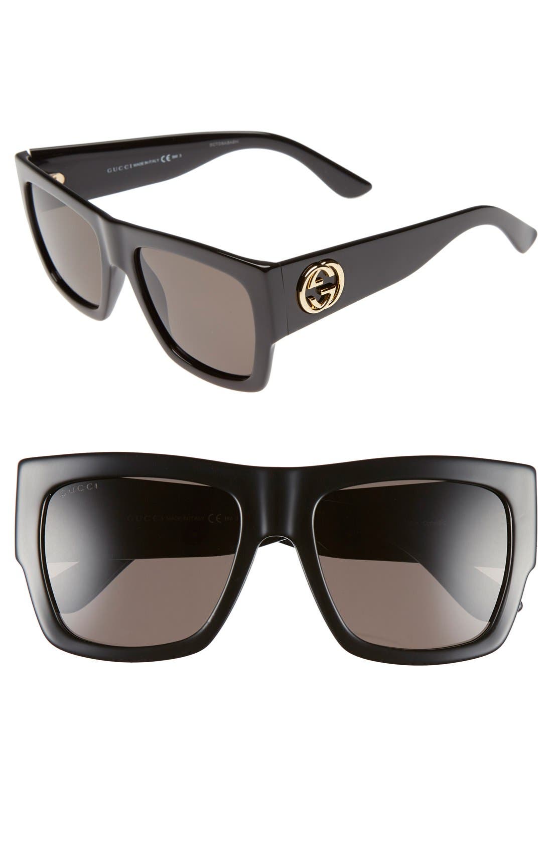 gucci 55mm sunglasses