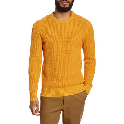 Selected Homme Ned Chunky Crewneck Sweater, Yellow