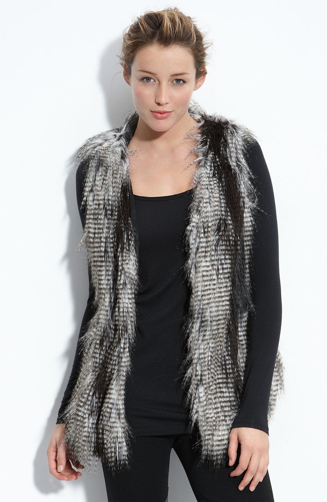 Cristina B Faux Fur Vest | Nordstrom