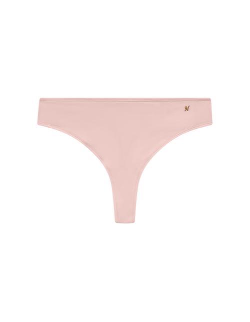 Nudea The Stretch Dipped Thong In Blush Pink