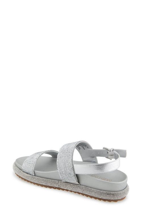 Reaction Kenneth Cole Darleen Sandal In Silver/crystal