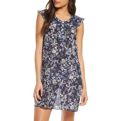 Papinelle Emmy Flutter Sleeve Nightgown, Blue