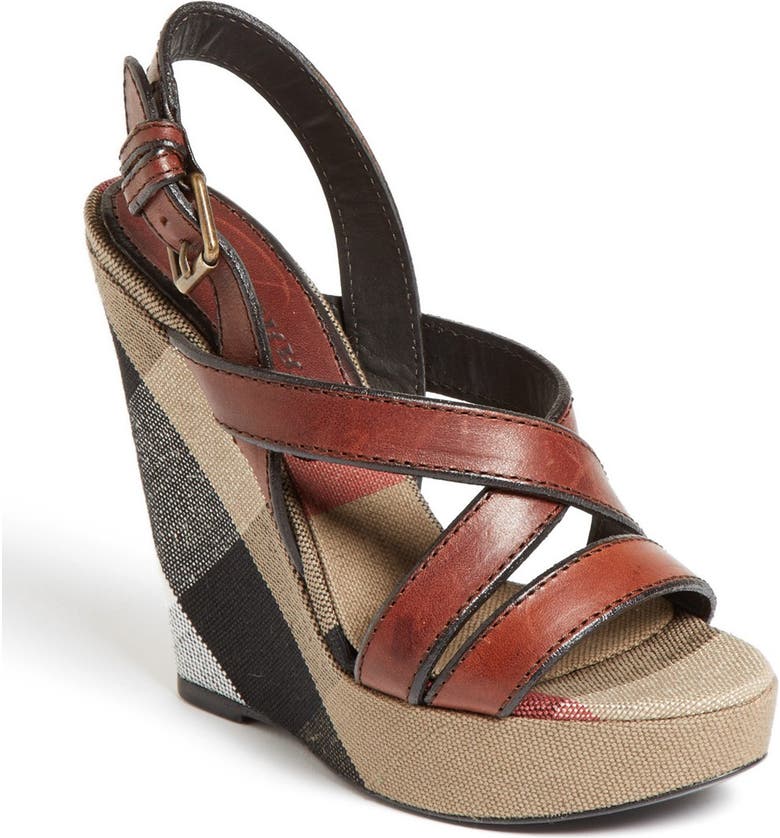 Burberry 'Warlow' Leather Sandal | Nordstrom
