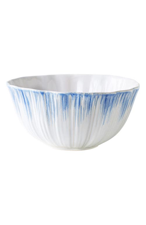 Vietri Bari Blue And White Serving Bowl In Blue