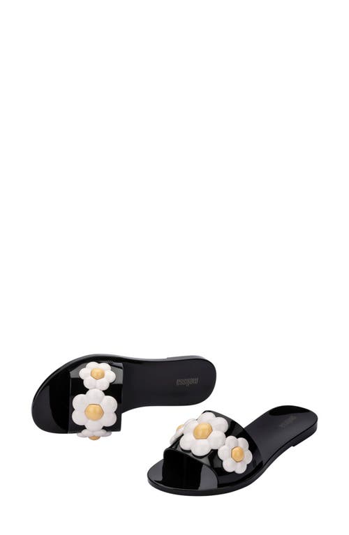 Shop Melissa Babe Spring Slide Sandal In Black/white