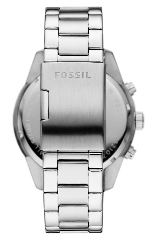 Shop Fossil Brox Three-hand Quartz Bracelet Watch, 50mm In Silver
