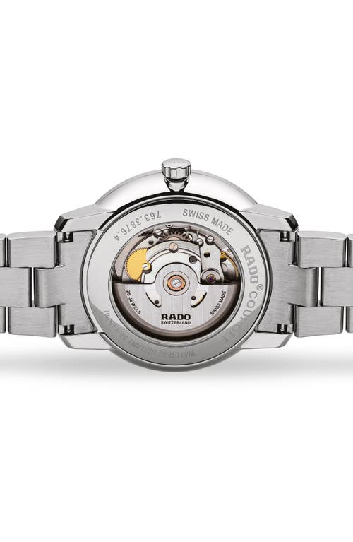 Rado Coupole Classic Automatic Bracelet Watch, 41mm In Silver/white/silver