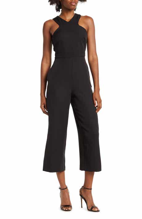 Vince camuto top cutaway chiffon jumpsuit
