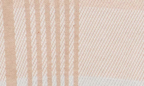 T Tahari Boxy Crewneck Sweater In Neutral Combo Plaid