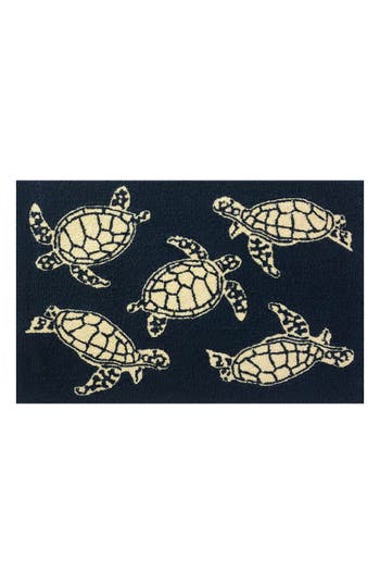 R16 Home Sea Turtle Doormat In Indigo