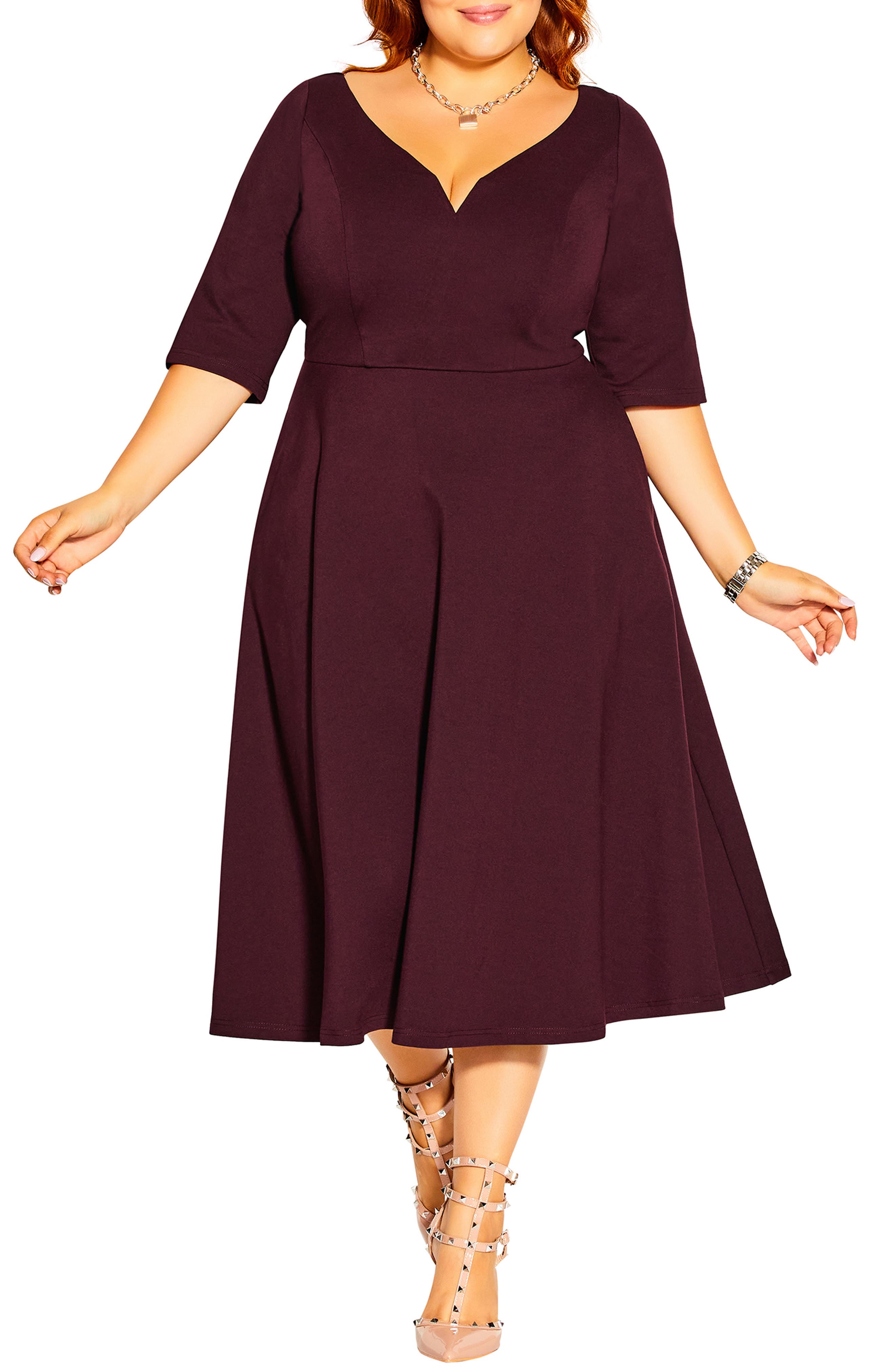 City Chic Cute Girl Fit & Flare Dress Nordstrom