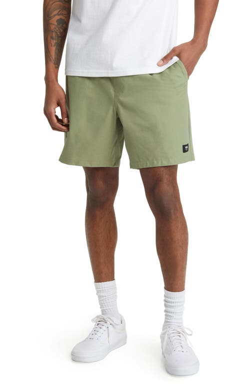 Vans Range Relaxed Fit Sport Shorts in Oil Green