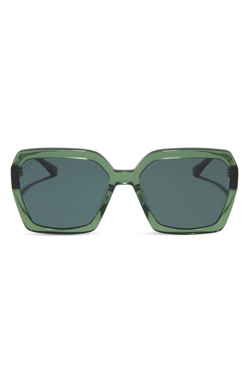 Diff Sloane 54mm Square Sunglasses In Sage Crystal/g15
