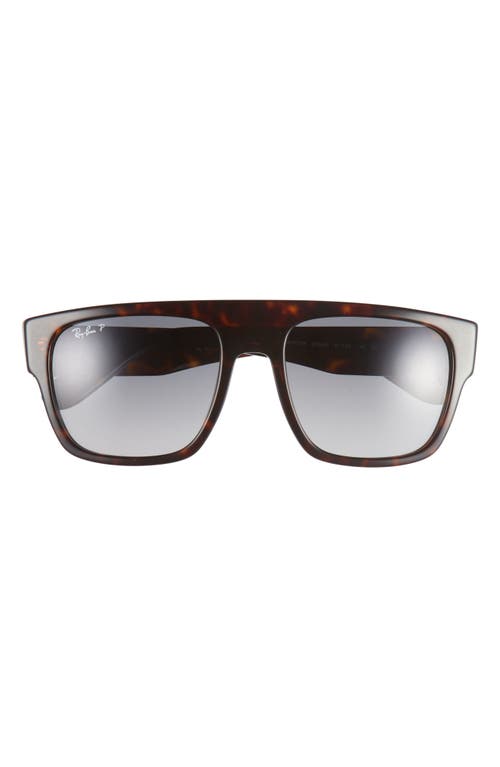 Ray-Ban 57mm Polarized Square Sunglasses in Havana at Nordstrom