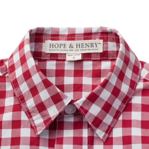 HOPE & HENRY HOPE & HENRY BOYS' POPLIN BUTTON DOWN SHIRT, KIDS 