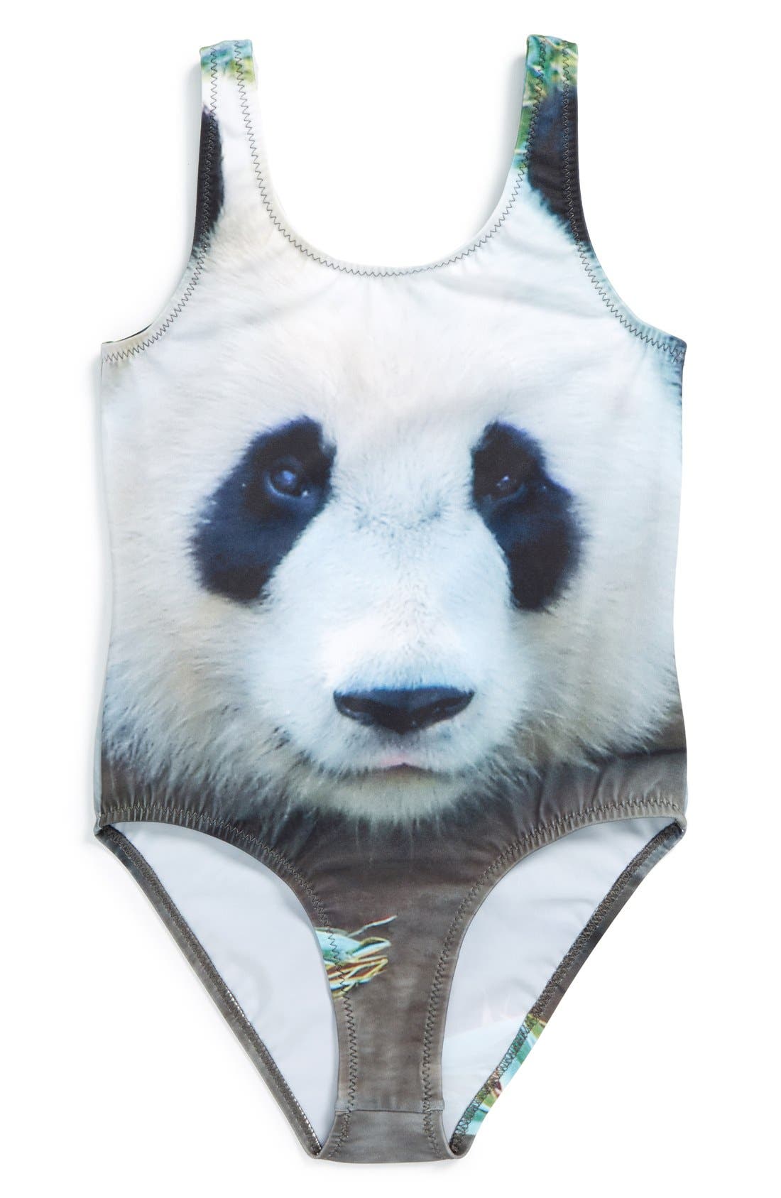 girls panda swimsuit