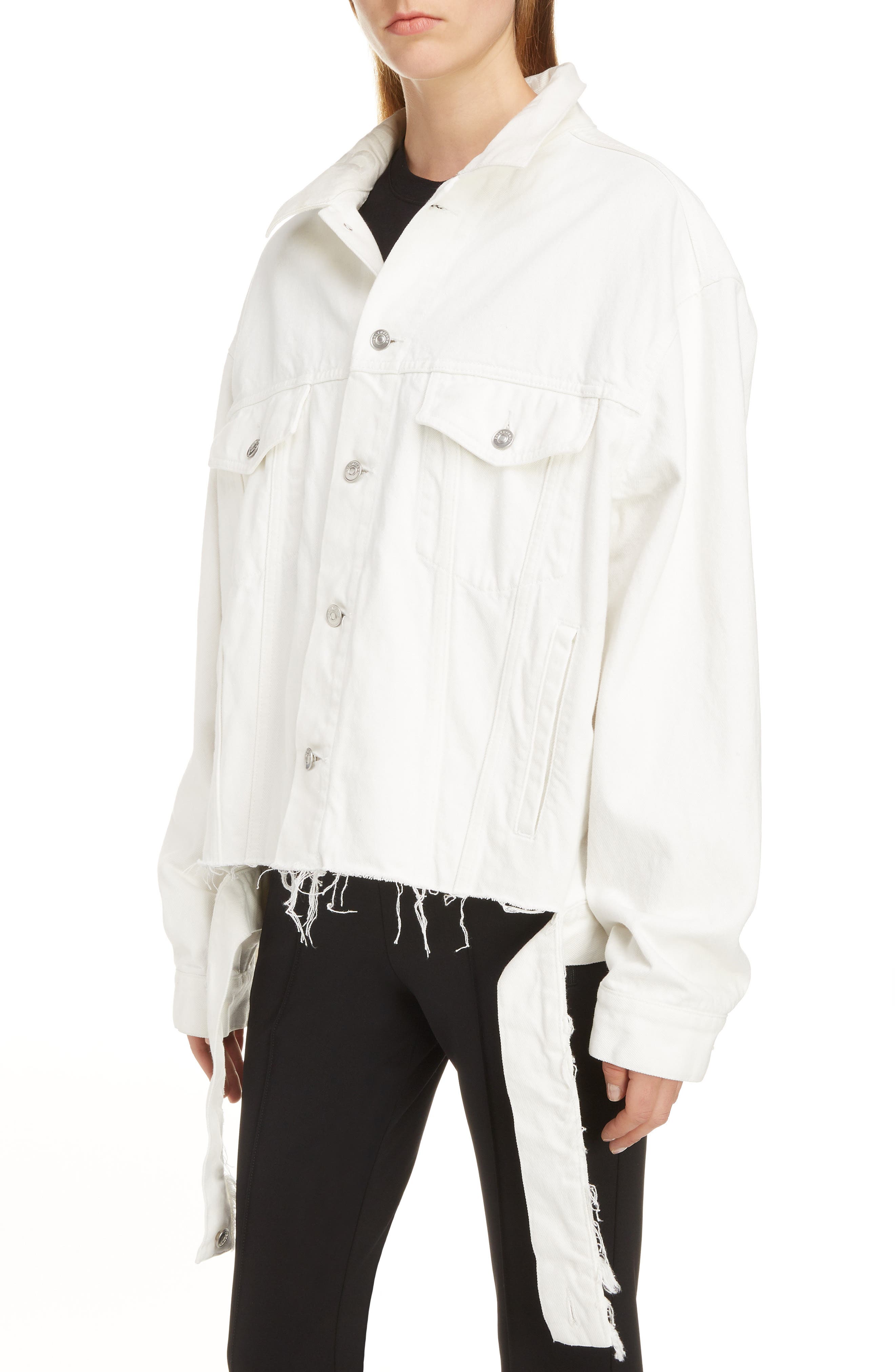 balenciaga cut waistband jacket