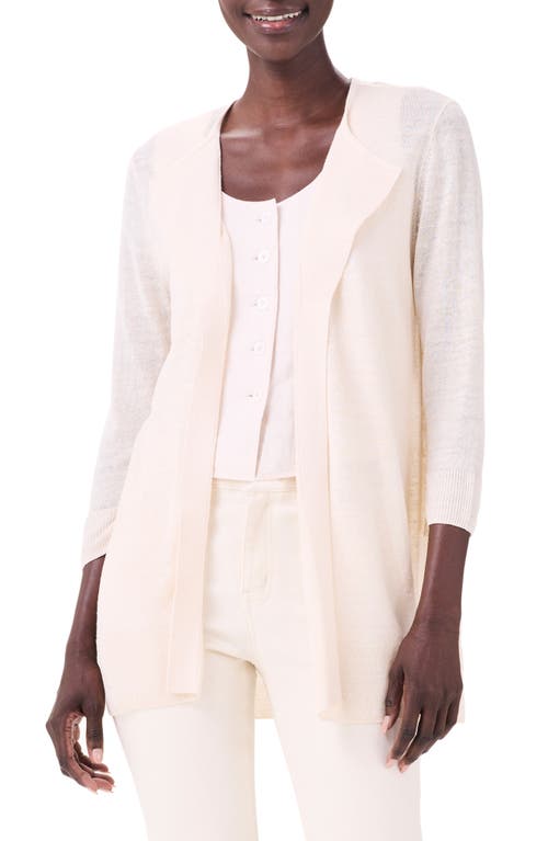 Shop Nic + Zoe Nic+zoe Featherweight Flyaway Cardigan In Canvas