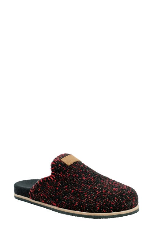 Alder Faux Shearling Orthotic Slipper in Red