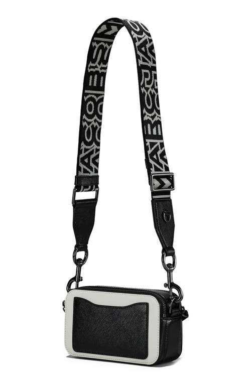 Shop Marc Jacobs The Bicolor Snapshot Bag In Black/white