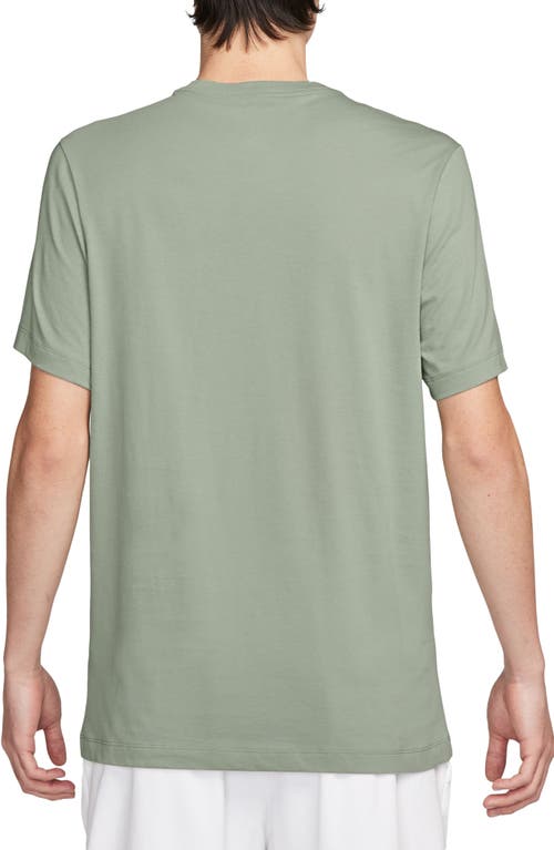 Shop Nike Sportswear Club Crew Neck T-shirt In Jade Horizon