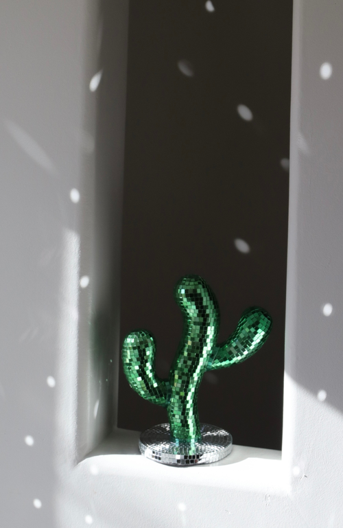 Sofiest Designs Disco Cactus In Green/silver