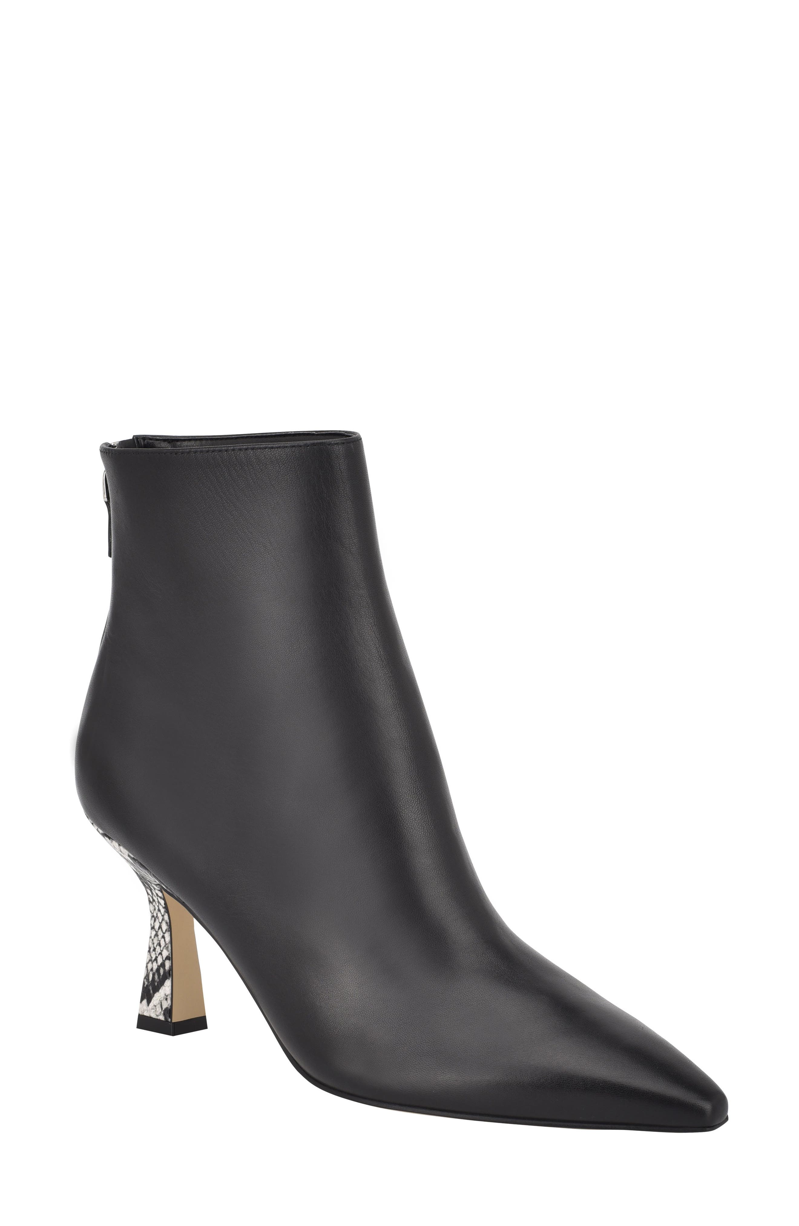 Marc Fisher Ltd Hint Bootie In Black Leather