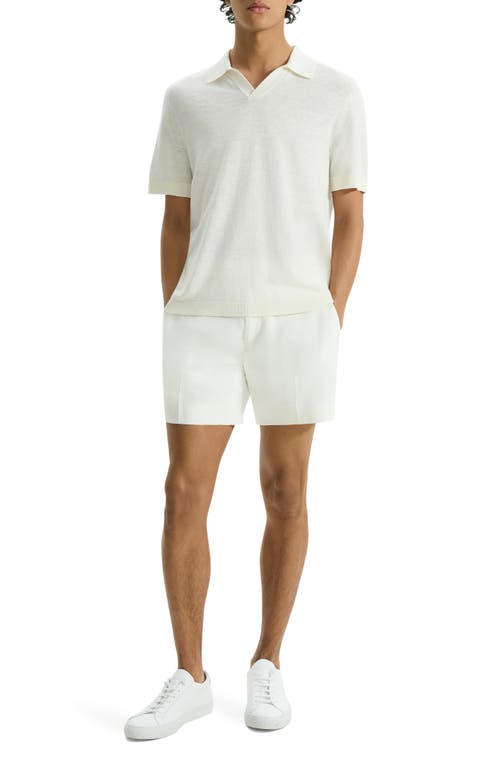 THEORY THEORY BRENAN LINEN BLEND POLO 