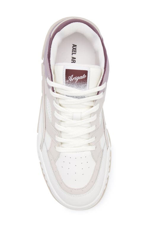 Shop Axel Arigato Area Lo Sneaker In White/lilac