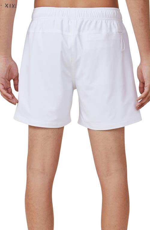 Shop Cotton On Stretch Swim Shorts In White