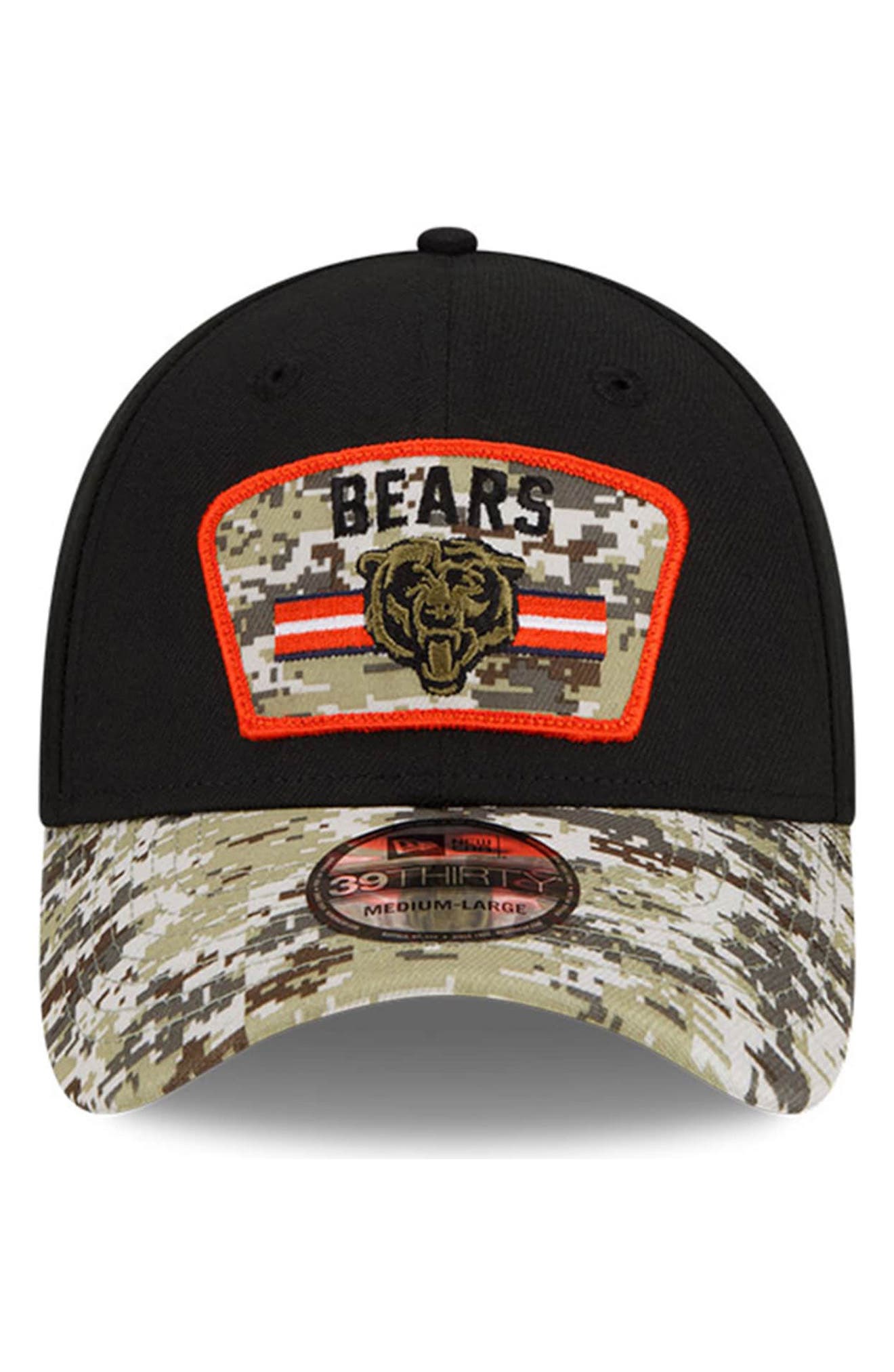 Black/Camo Chicago Bears 2021 Salute 