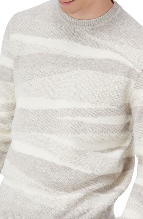 Shop Bugatchi Ripple Wool & Cotton Sweater In Willow