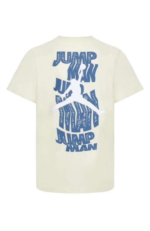 Shop Jordan Kids' Jdb Wavy Motion Jumpman Graphic T-shirt In Legend Sand