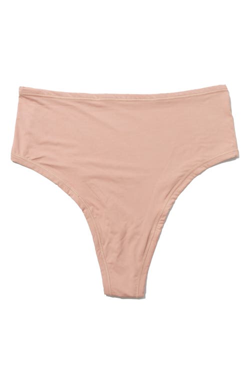 Shop Hanky Panky Yourfit™ High Waist Thong In Almond Milk