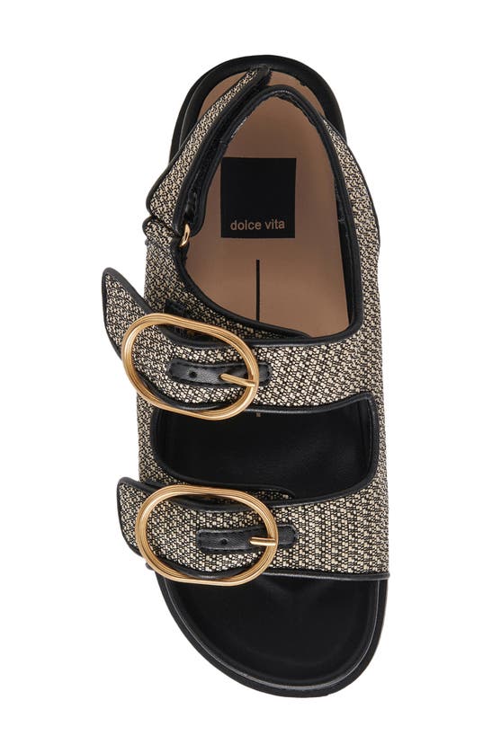 Shop Dolce Vita Starla Platform Sandal In Black Multi Woven