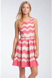 Taylor Dresses 'Zigzag' Fit & Flare Dress | Nordstrom