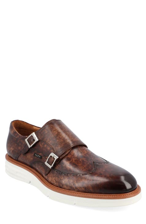 Leather Double Monk Strap Shoe (Men)