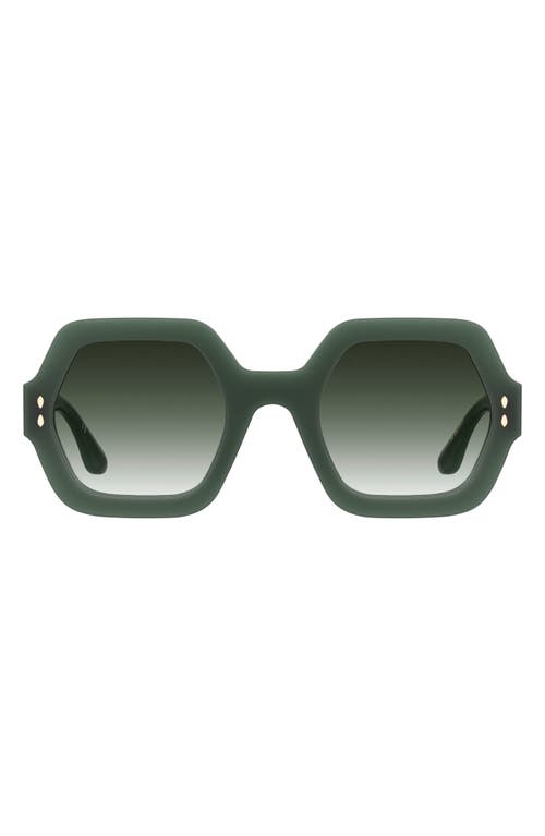 Isabel Marant 52mm Square Sunglasses In Green