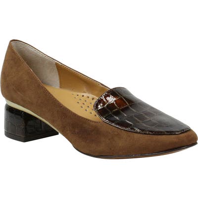 J. Renee Ballanca Apron Toe Loafer, Brown