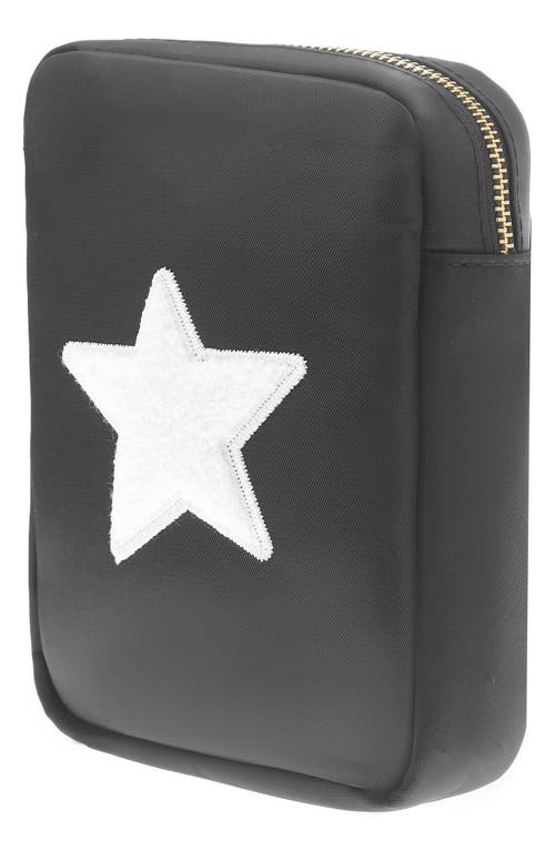 Shop Bloc Bags Mini Star Cosmetics Bag In Black/white