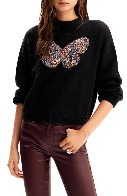 Jers Lilianma Butterfly Sweater in Black