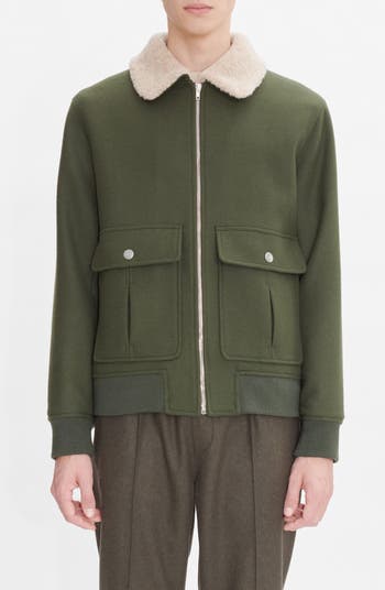 Apc bronze jacket navy best sale