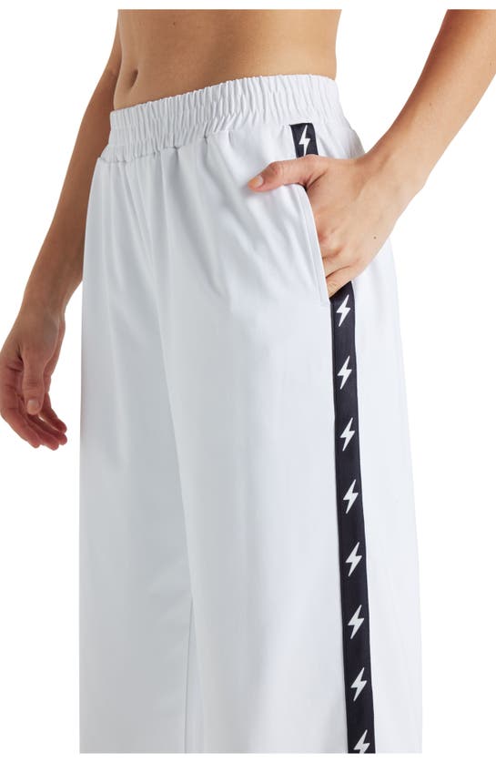 Shop Electric Yoga Bolt Track Pant In White/black