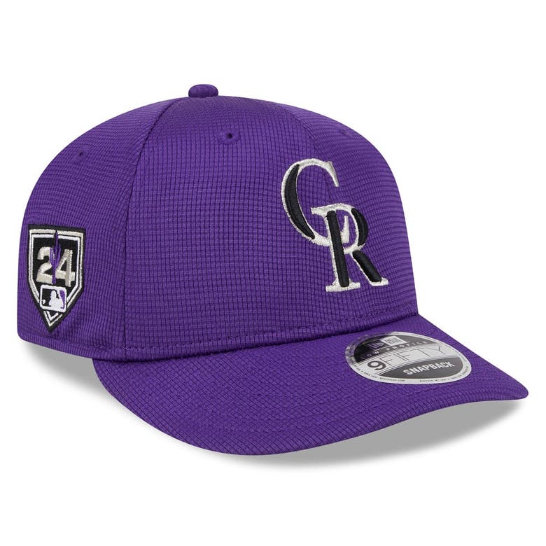 Shop New Era Purple Colorado Rockies 2024 Spring Training Low Profile 9fifty Snapback Hat
