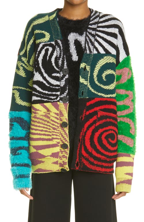 Stella McCartney x Ed Curtis Unisex Shared 3 Patchwork Wool Cardigan in Multicolor at Nordstrom, Size X-Small