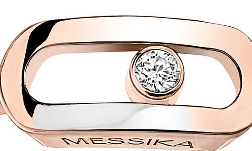 Shop Messika Move Uno Diamond Ring In Pink Gold