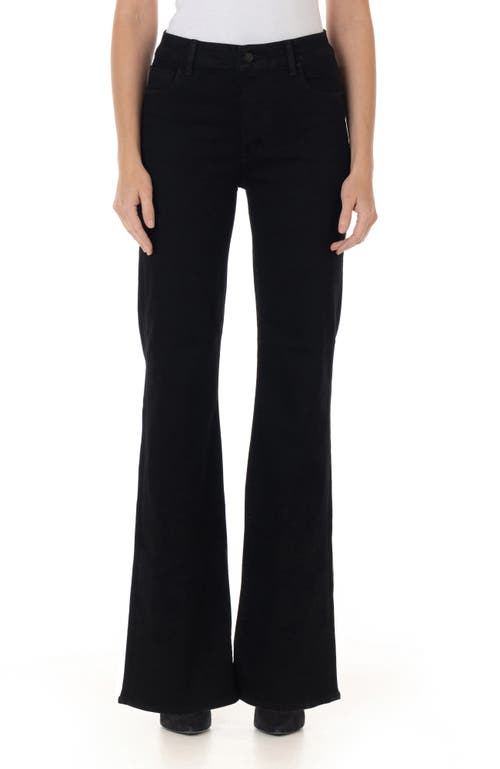 Fidelity Denim Katie High Rise Classic Flare Jeans In Jett